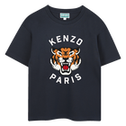 T-shirt met korte mouwen, MARINE, hi-res