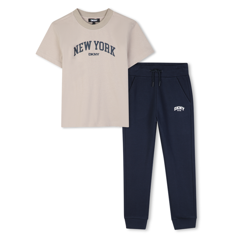 Kledingset met t-shirt en broek DKNY 
                        JONGEN