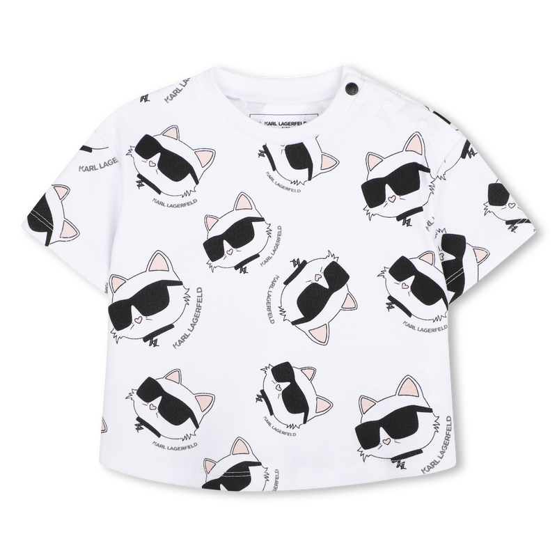 SET T-SHIRT EN KORTE BROEK KARL LAGERFELD KIDS 
                        GIRL