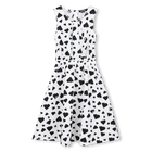 Katoenen jurk met print DKNY 
                    MEISJE