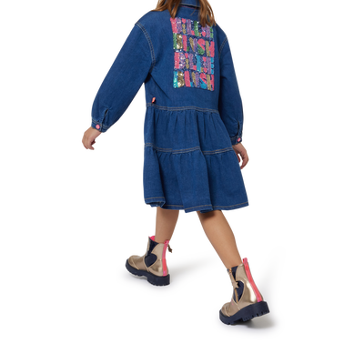 Spijkerjurk met overhemdkraag BILLIEBLUSH GIRL