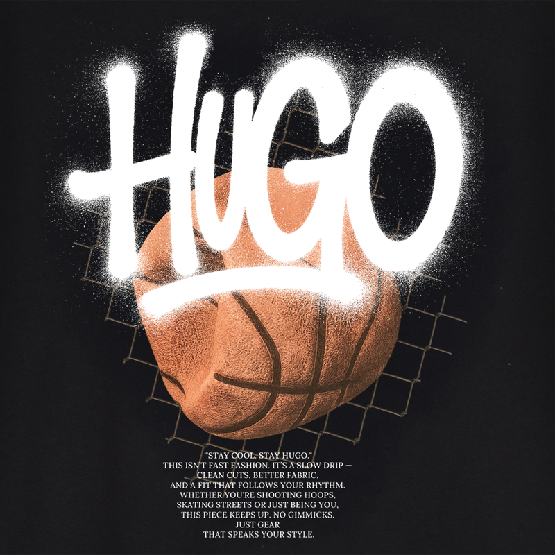 T-shirt met korte mouwen HUGO 
                        BOY