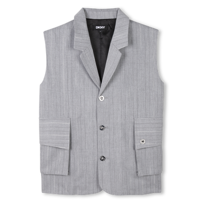 Mouwloos vest met streepjes DKNY GIRL