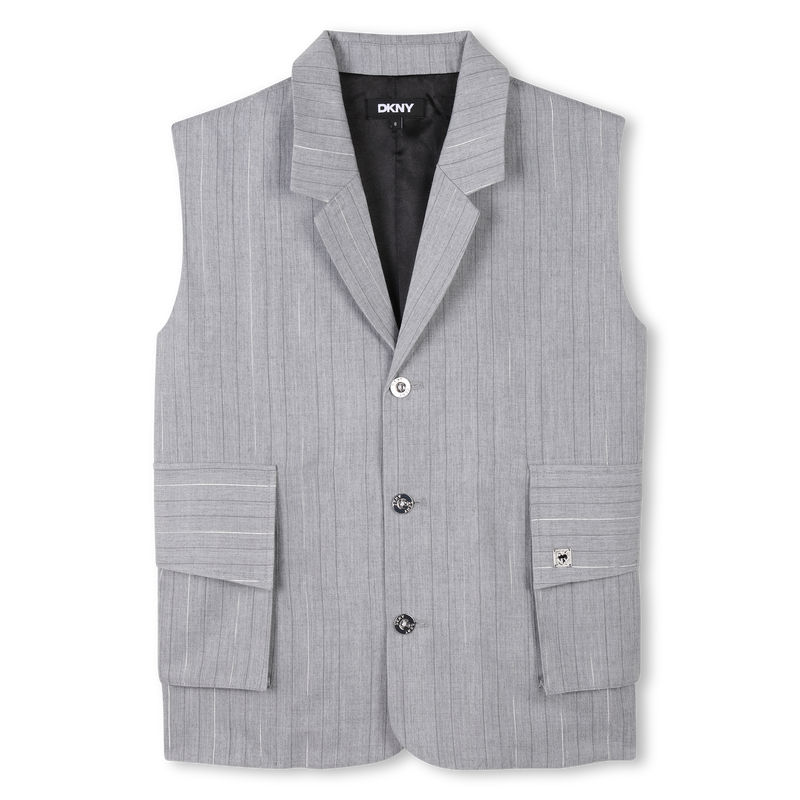 Mouwloos vest met streepjes DKNY 
                        GIRL