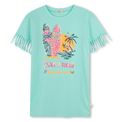 Rechte jurk met franjes BILLIEBLUSH GIRL