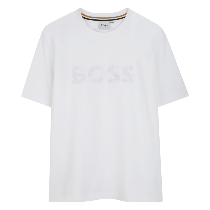 Katoenen T-shirt korte mouwen BOSS 
                        BOY