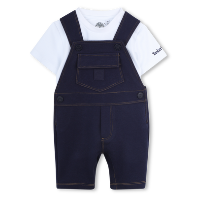 OVERALLS EN T-SHIRT SET TIMBERLAND BOY