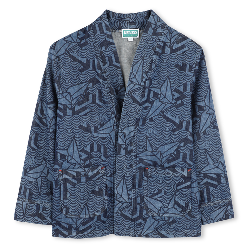 Spijkerjasje met print KENZO KIDS 
                        UNISEX