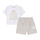 T-shirt + korte broek set BOSS 
                    BOY