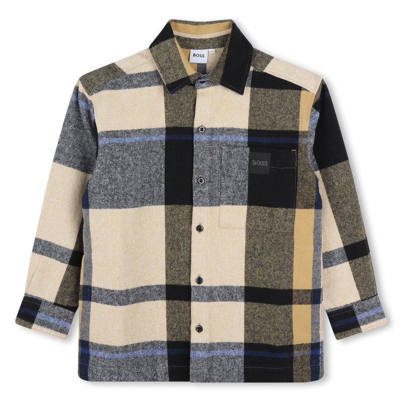 Katoenen hemd met lange mouwen BOSS 
                        BOY