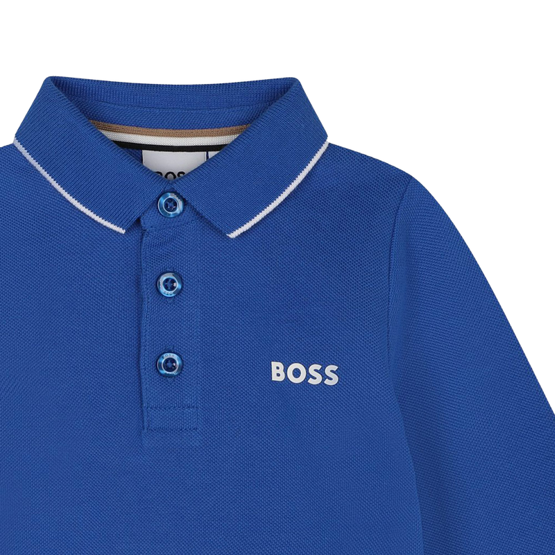Polo van katoenpiqu&eacute; BOSS 
                        BOY