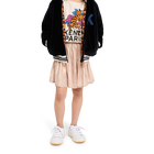 Rok van lam&eacute;-jacquard KENZO KIDS 
                    GIRL