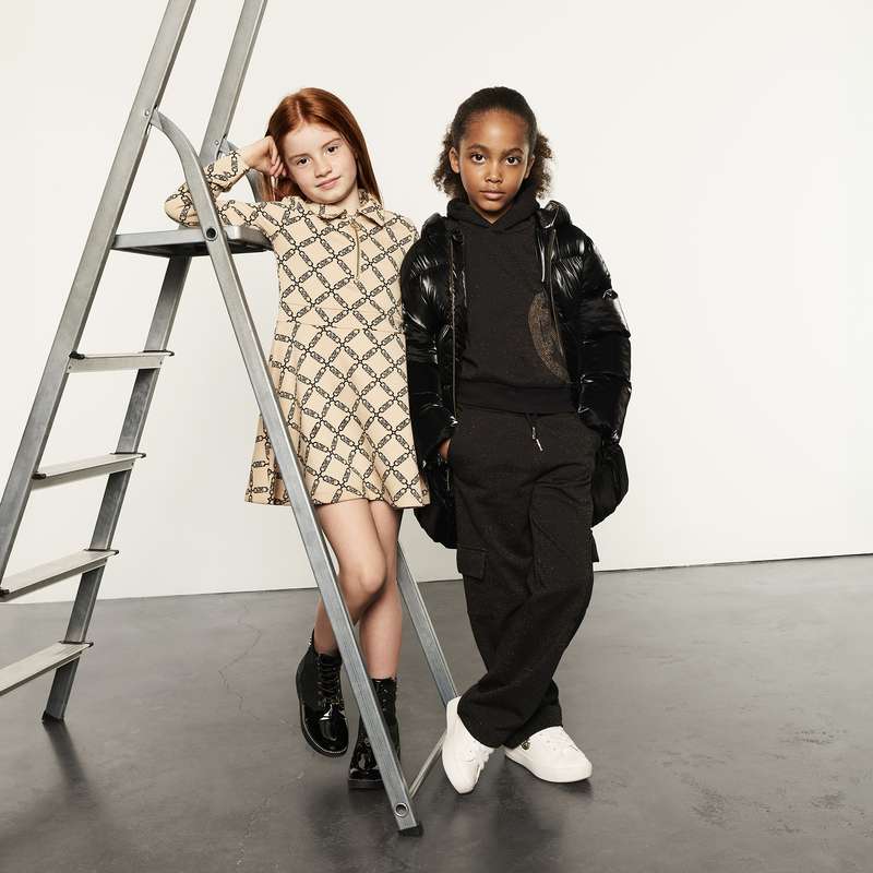 Jurk met rits en lange mouwen MICHAEL KORS 
                        GIRL