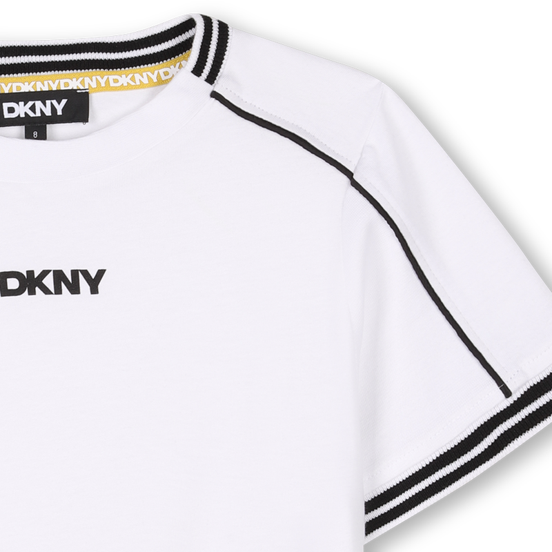 T-shirt met gekleurde strepen DKNY 
                        UNISEX