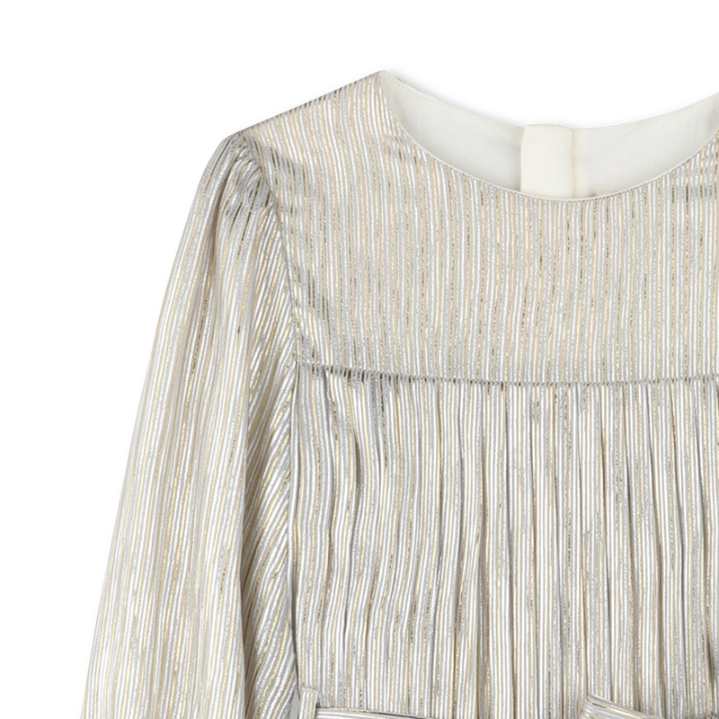 Gestreepte jurk met plooien BILLIEBLUSH 
                        GIRL