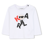 T-shirt met lange mouwen KARL LAGERFELD KIDS 
                    BOY