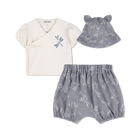 T-shirt, bucket hat en bretels set KENZO KIDS 
                    GIRL