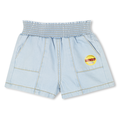 Denim short met zakken KENZO KIDS GIRL