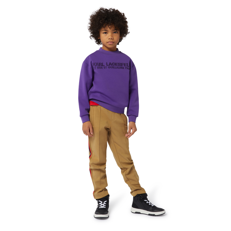 Hoge lederen sneakers KARL LAGERFELD KIDS 
                        BOY