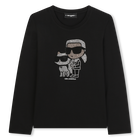 T-shirt met lange mouwen KARL LAGERFELD KIDS 
                    GIRL