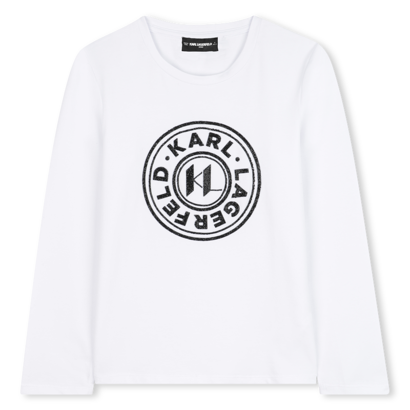 T-shirt met lange mouwen KARL LAGERFELD KIDS 
                        GIRL