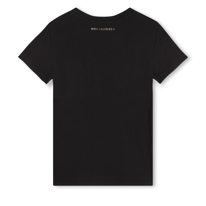T-shirt met lovertjes KARL LAGERFELD KIDS 
                        GIRL