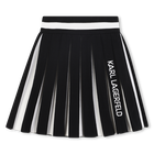 Geplooide gebreide rok KARL LAGERFELD KIDS 
                    GIRL