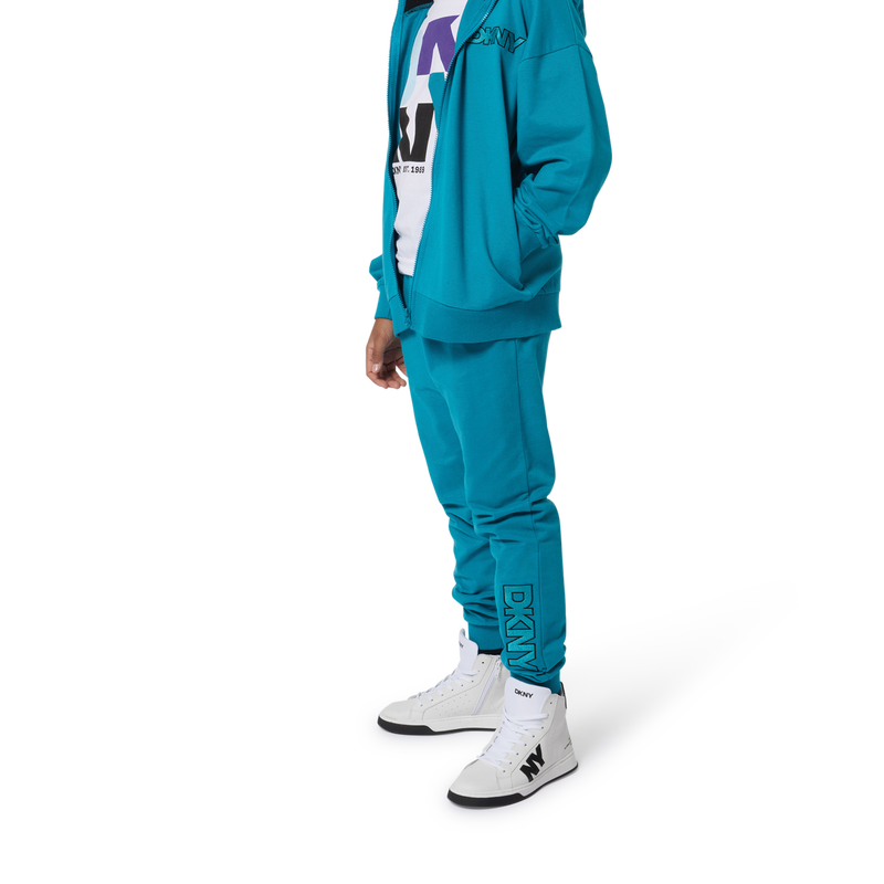 Lederen sneakers met veters DKNY 
                        UNISEX