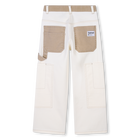 Verstelbare broek van twill TIMBERLAND 
                    JONGEN