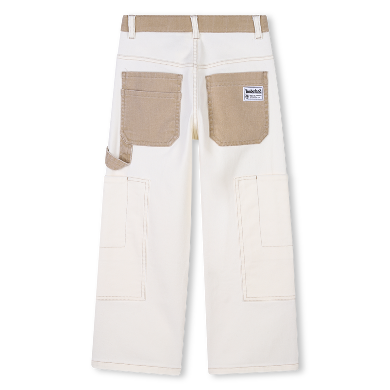 Verstelbare broek van twill TIMBERLAND 
                        BOY