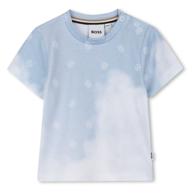 Katoenen T-shirt korte mouwen BOSS 
                        BOY