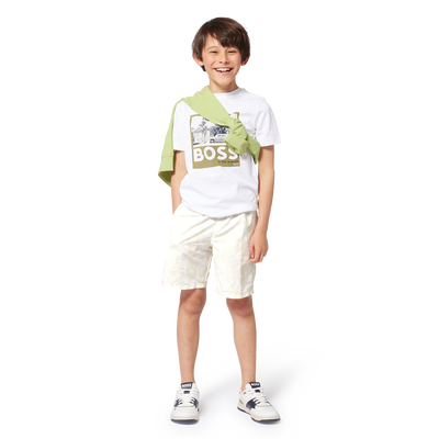 Sneakers van twee materialen BOSS BOY