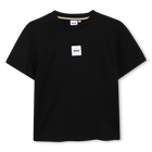 T-shirt met korte mouwen, ZWART, hi-res