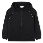 Vest met capuchon, ZWART, hi-res