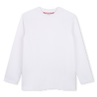 T-shirt met lange mouwen, WIT, hi-res