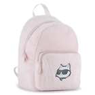 Kleine rugzak gemaakt van donzige fleece KARL LAGERFELD KIDS 
                    GIRL
