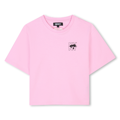 Katoenen T-shirt korte mouwen DKNY GIRL