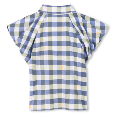 Katoenen blouse, korte mouwen KENZO KIDS GIRL