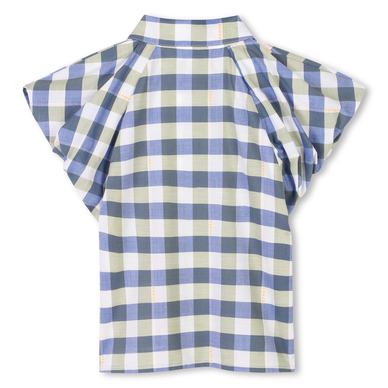 Katoenen blouse, korte mouwen KENZO KIDS 
                        GIRL