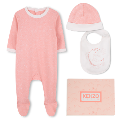 Set pyjama, slabbetje en muts KENZO KIDS GIRL