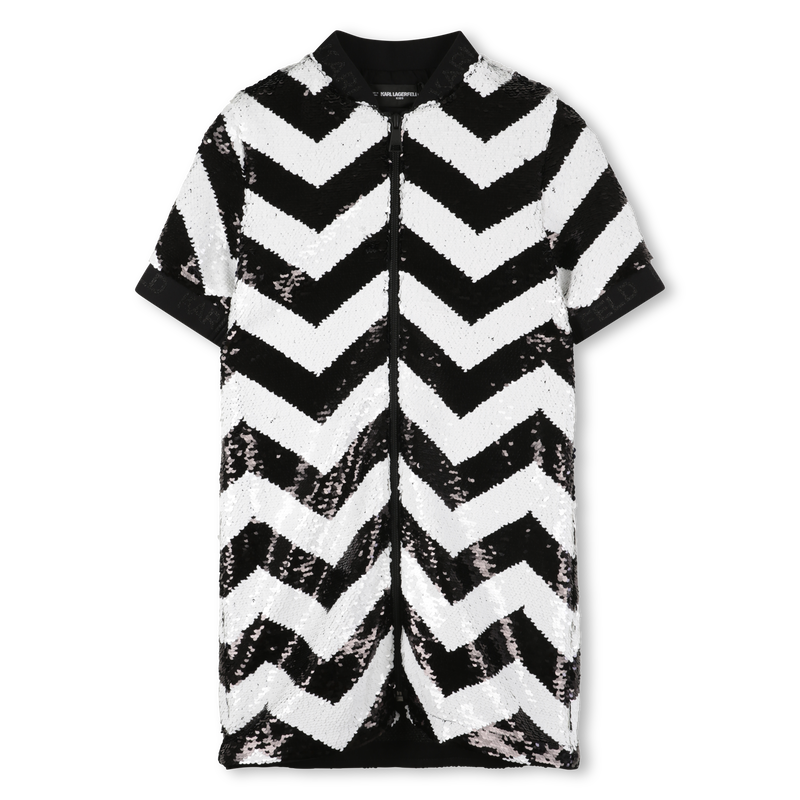 Jurk met ritssluiting KARL LAGERFELD KIDS 
                        GIRL