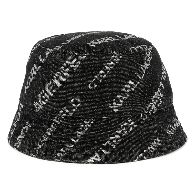 Denim hoedje met print KARL LAGERFELD KIDS 
                        BOY