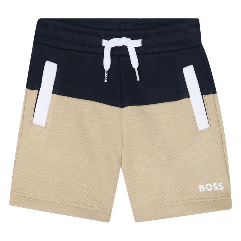 Fleece short in twee kleuren BOSS 
                        BOY