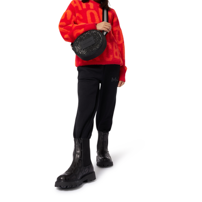 Gevoerde leren enkellaarsjes MARC JACOBS GIRL