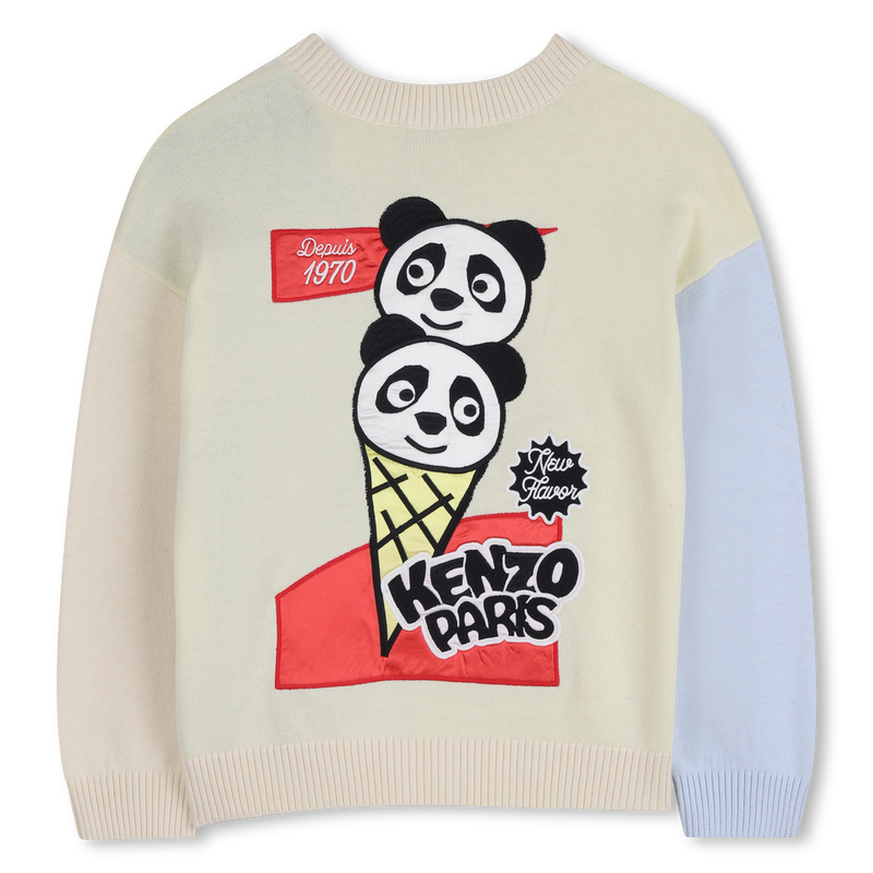 GEBREID VEST MET V-HALS KENZO KIDS 
                        BOY