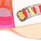 Pet met badge in boucl&eacute; BILLIEBLUSH 
                    GIRL