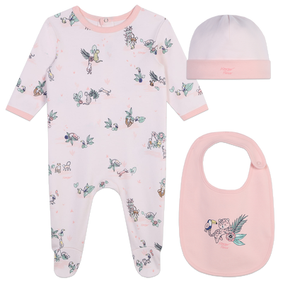 Pyjama, muts en slabbetje KENZO KIDS GIRL