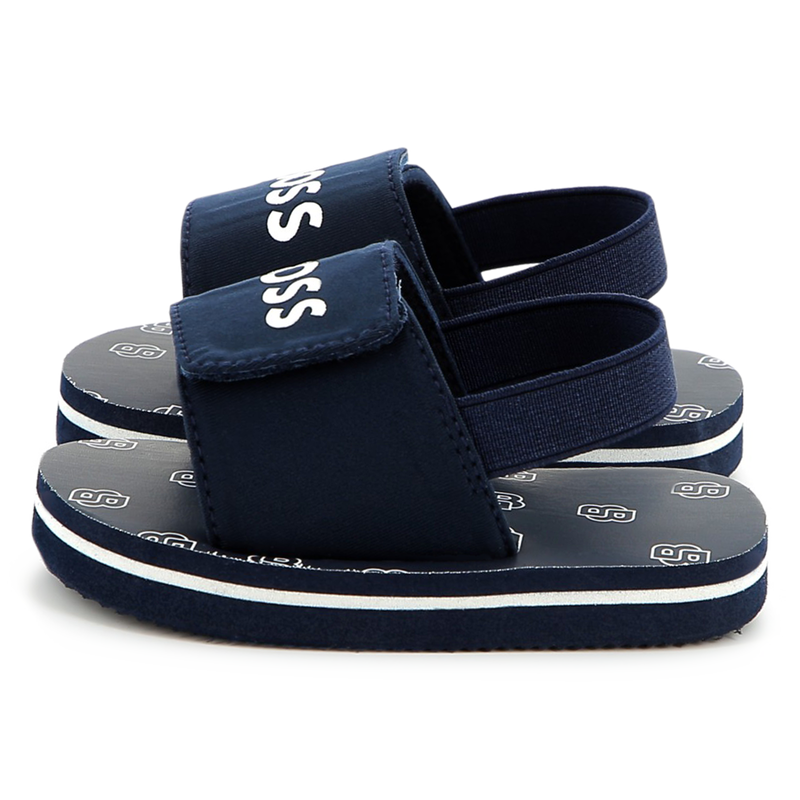 Slippers met klittenband BOSS 
                        BOY