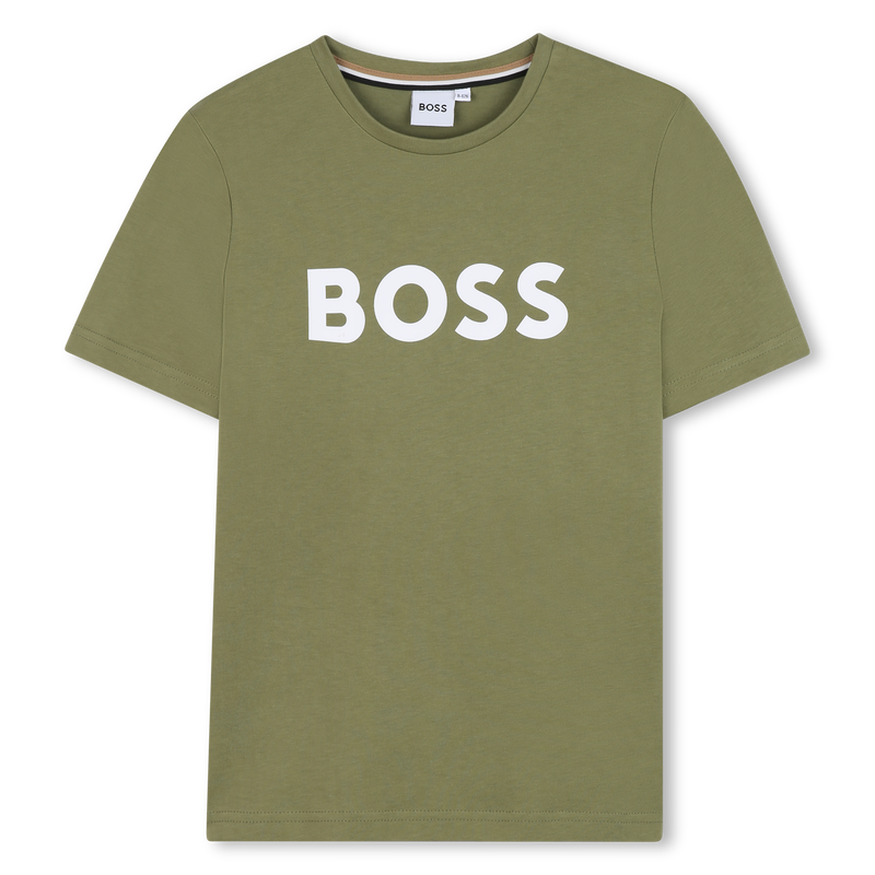 Katoenen T-shirt korte mouwen BOSS 
                        BOY