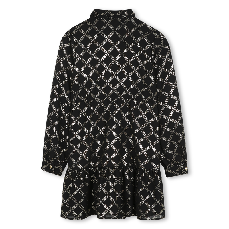 Polyester jurk met lange mouwen MICHAEL KORS 
                        GIRL